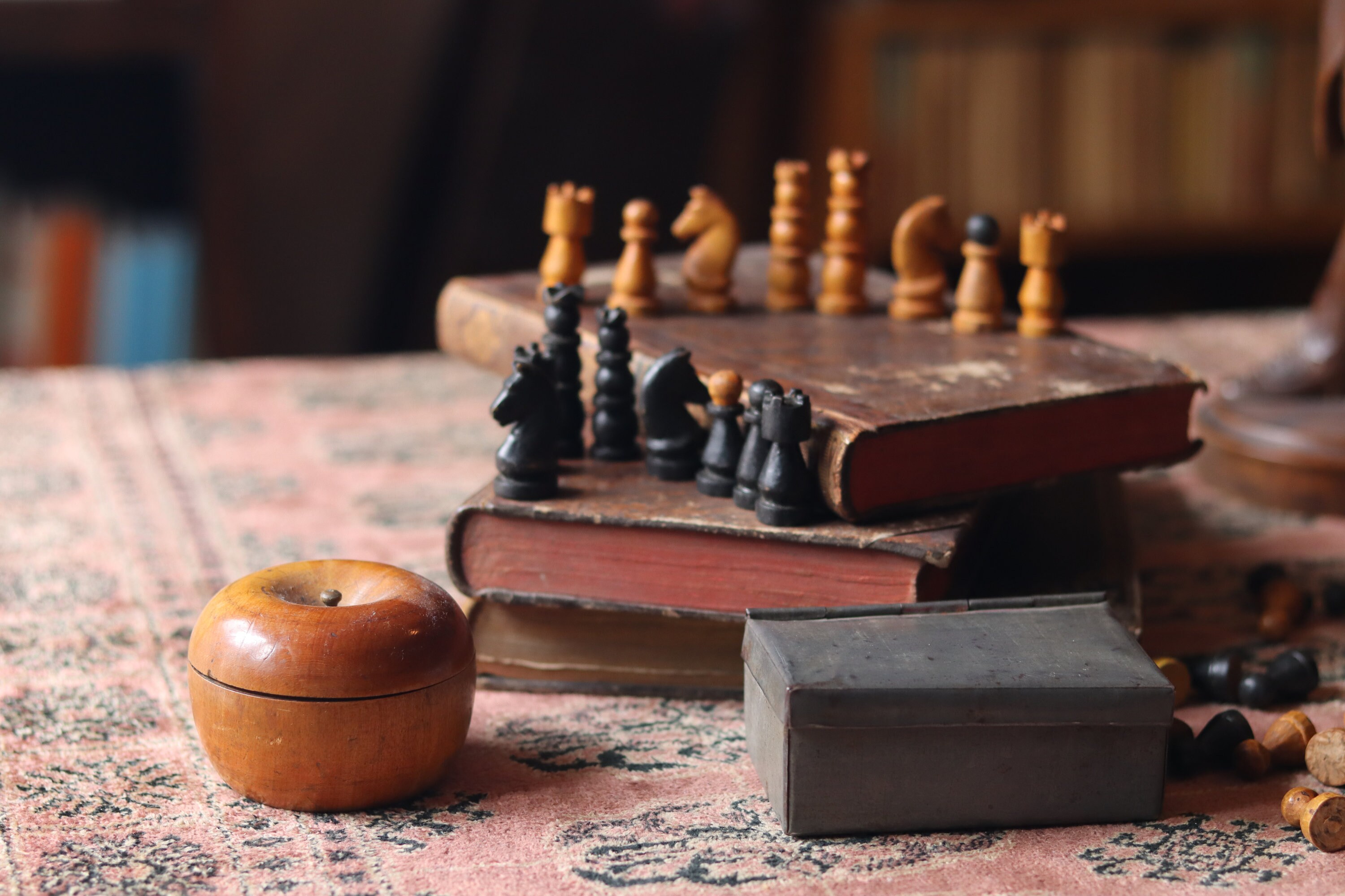 Wooden Chess Set in a Hinged Case - Irish Creative Stamping Ltd.