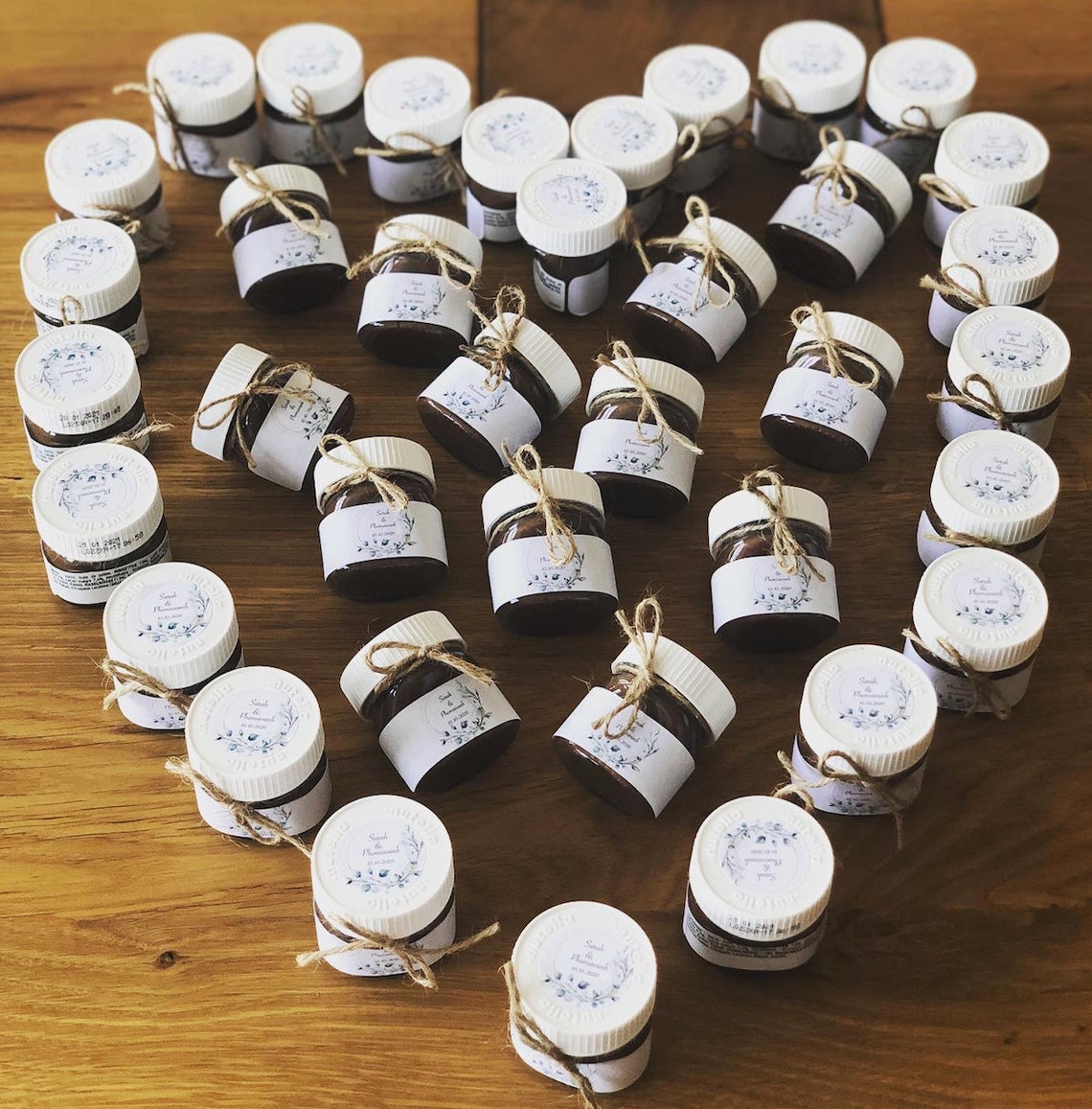 Gastgeschenk mini Nutella Liebe geht durch den Magen Hochzeit | Etsy