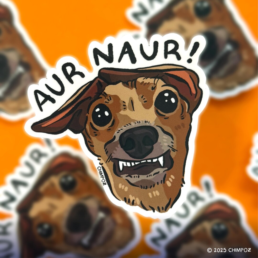 Aur Naur Sticker | Premium Quality Vinyl Sticker | Cute Laptop Sticker ...