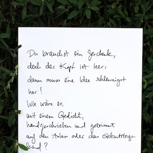 Jouw complexe en individuele gedicht