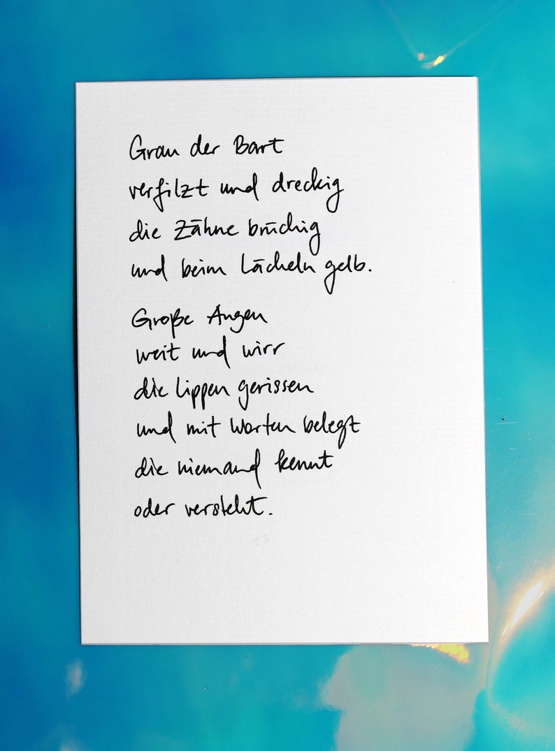 Dein individuelles Fantasie-Wort-Gedicht Bild 1