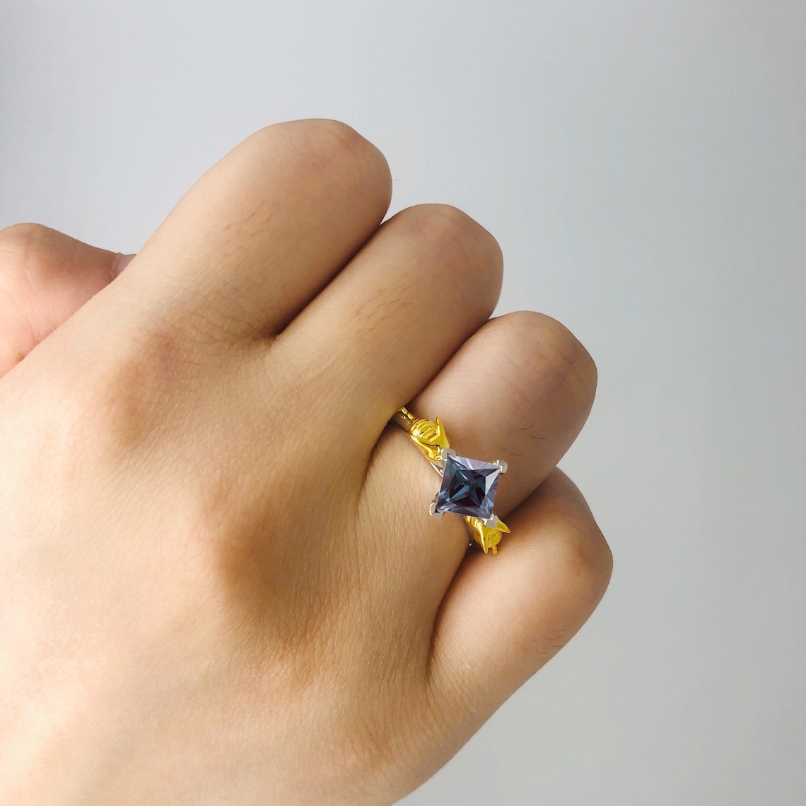 Pikachu Custom Design Ring Pikachu Engagement Ring Pokemon 14K | Etsy