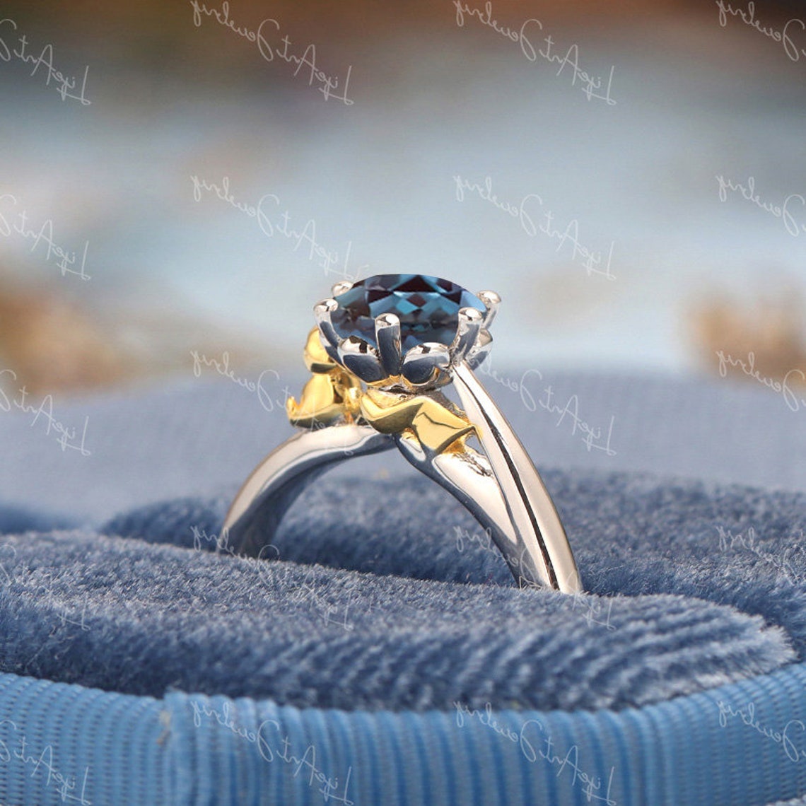 Pikachu Engagement Ring Pikachu Custom Design Ring Pokemon 14K | Etsy