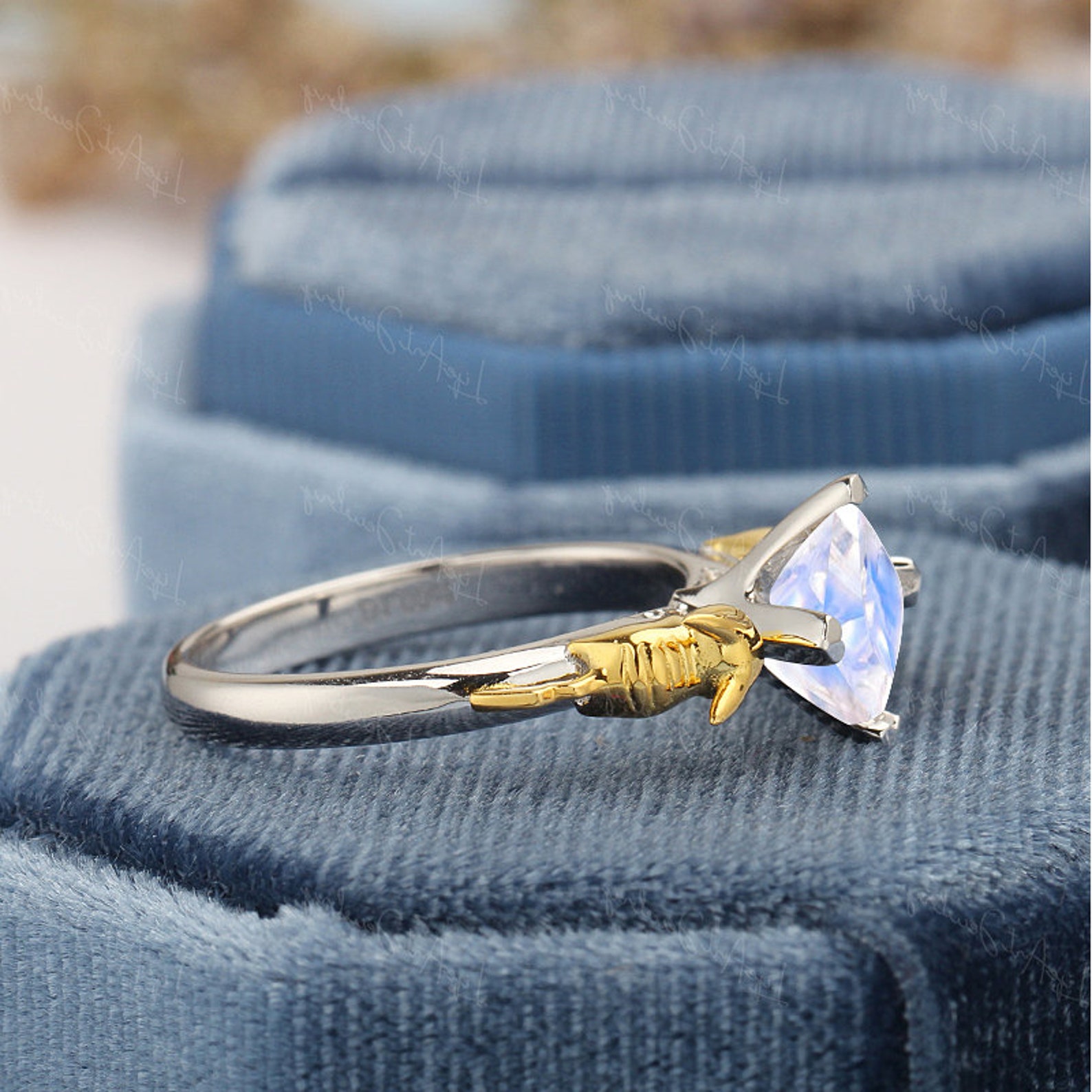 Pikachu Custom Design Ring Pikachu Engagement Ring Pokemon 14K | Etsy