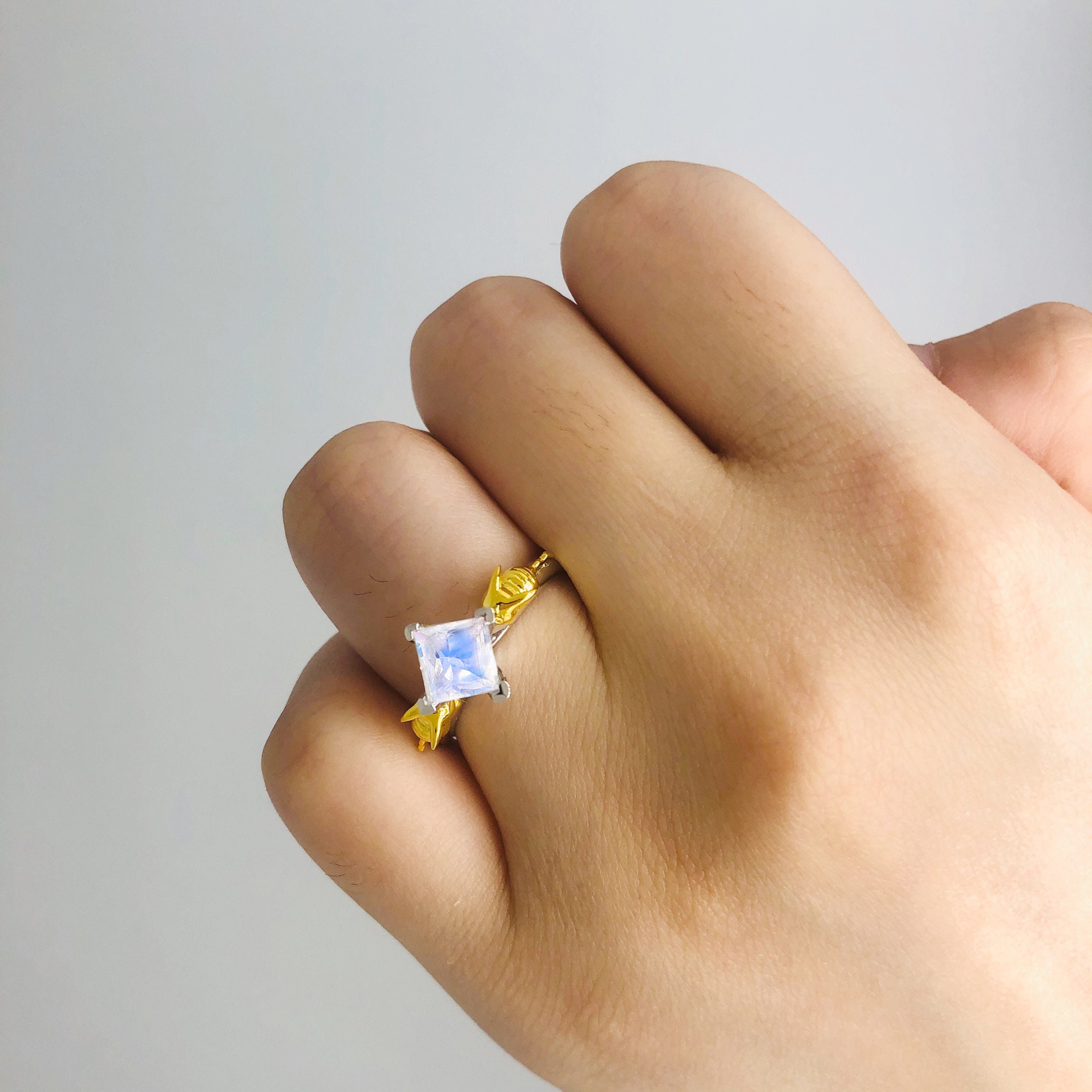 Pikachu Custom Design Ring Pikachu Engagement Ring Pokemon 14K | Etsy