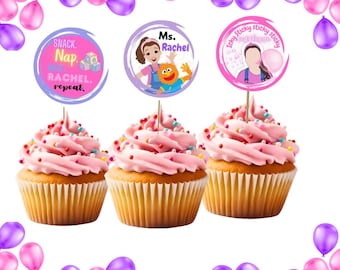 Ms. Rachel Cupcake Toppers Digital Download - Etsy