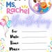 Ms Rachel Birthday Party Invitation - Etsy