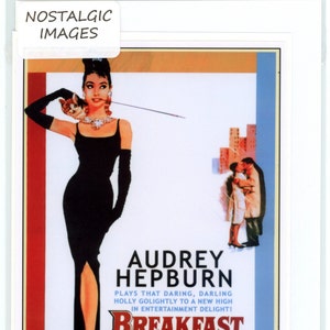 Audrey Hepburn &#39;Breakfast at Tiffany&#39;s&#39;, 1960&#39;s. Handmade Greeting Card