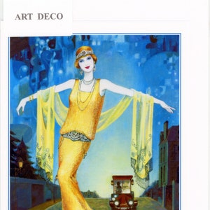Art Deco Greeting Card: 1920s Style, Nostalgic Design