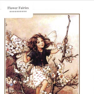 THE BLACKTHORN FAIRY - une jolie carte de voeux faite main et nostalgique qui convient à de nombreuses occasions et à tous les âges. Blanc à l'intérieur.  0615