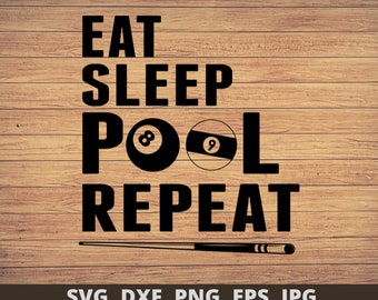 Rack Em up Buttercup Svg Png, Dxf, Eps, Billiards Svg, Pool Player Svg ...