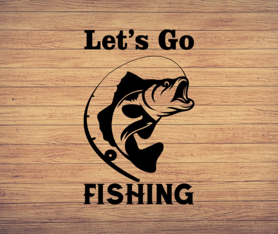 Lets Go Fishing, Fishing Svg, Fishing Clipart, Fish Png, Fishing Cute