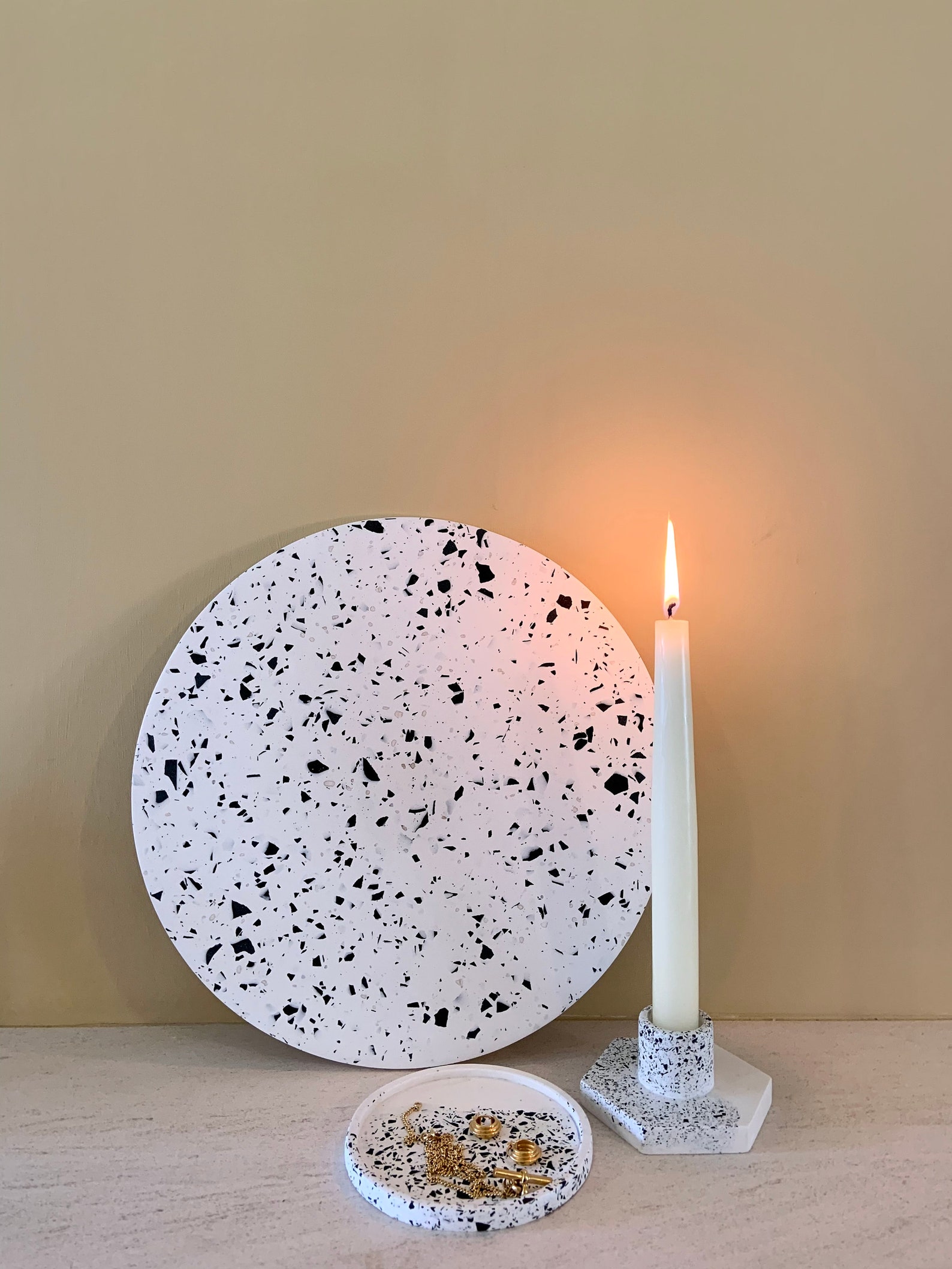 Jesmonite Terrazzo Coaster Trinket Dish Jewellery Dish Etsy