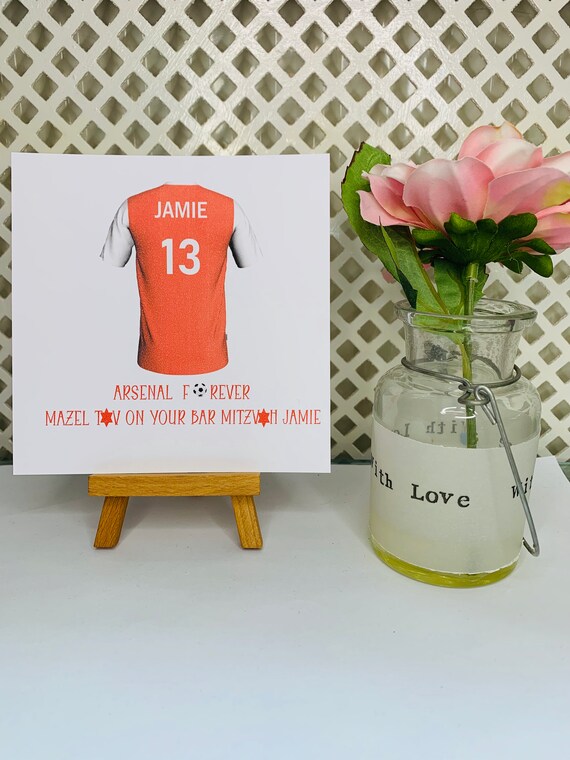 personalised football shirts arsenal