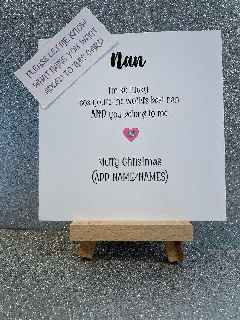 NAN CHRISTMAS CARD FOR A VERY SPECIAL NAN HAVE A REALLY LOVELY CHRISTMAS