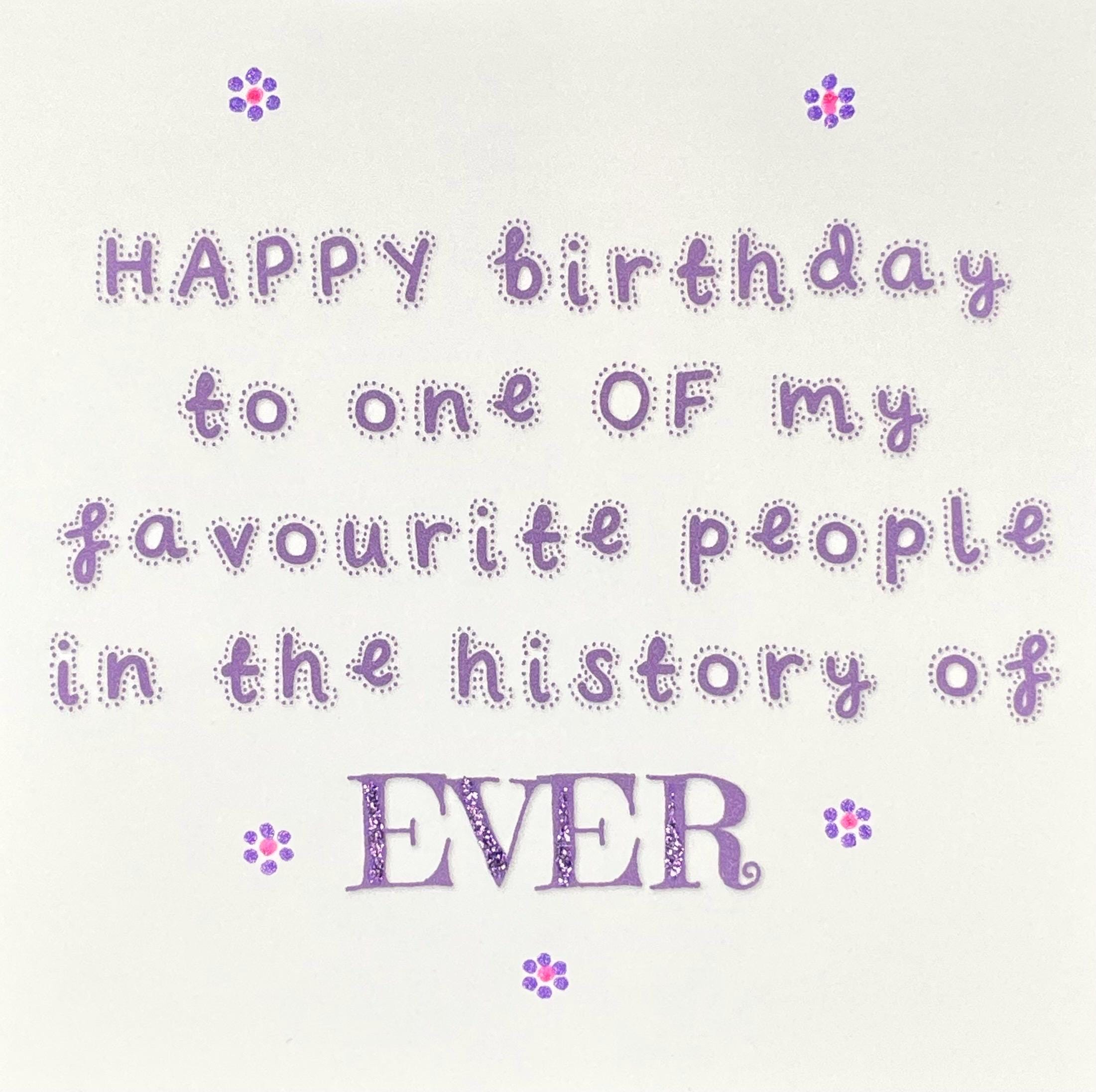 Fun Birthday Card, Favourite Person Ever, Personalised Card - Etsy Israel, image size:2201x2192