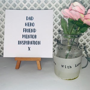 Personalisierte Vatertagskarte / Inspiration Karte / Inspiration Karte / Papa Geburtstagskarte