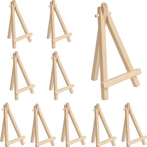 Mini Wooden Easels x 10: Rustic Wedding Table Decor