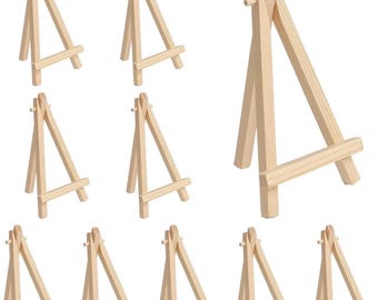 Mini Wooden Easels x 10: Rustic Wedding Table Decor