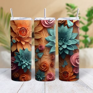 Sublimation Design for 20 oz Skinny Tumbler - Straight and Tapered Tumbler Wrap - Instant Digital Download PNG - Customizable Cup Design