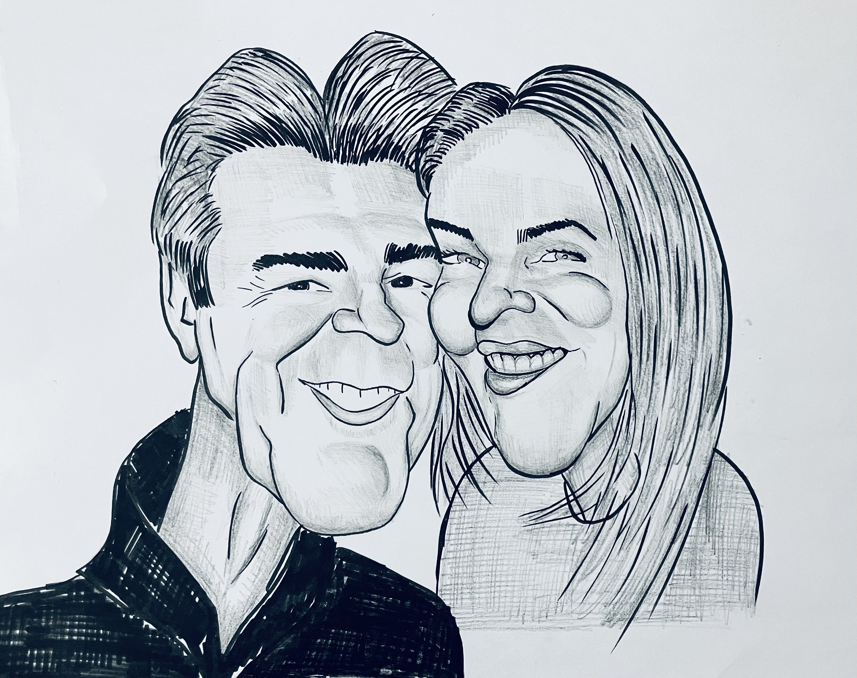 Custom Funny Caricature Portraits Hand Drawn - Etsy