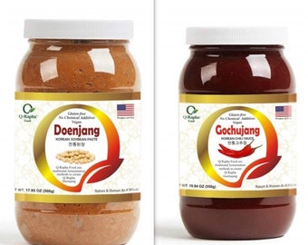 Q-Rapha Korean Jang Duo - Doenjang (soy paste) / Gochujang (chili paste)
