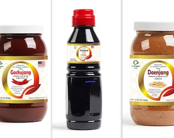 koreanisches Jang Trio – Gochujang, Doenjang, Ganjang