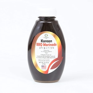 Q-Rapha Korean Bulgogi Kalbi Galbi BBQ Marinade Sauce, Gluten-free, Chemical-free, Vegan (16.8 oz)