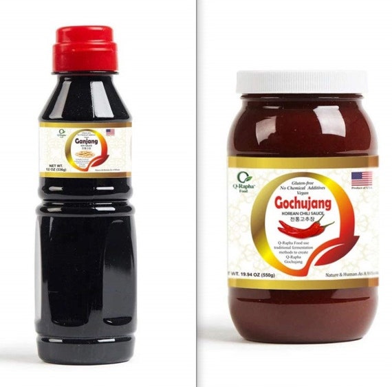 Q-rapha Korean Jang Duo - Ganjang (soy Sauce) / Gochujang (chili