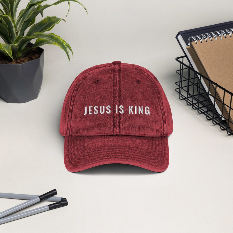 Jesus Is King Vintage Cotton Twill Dad Hat