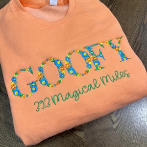Goofy Challenge floral embroidered sweatshirt