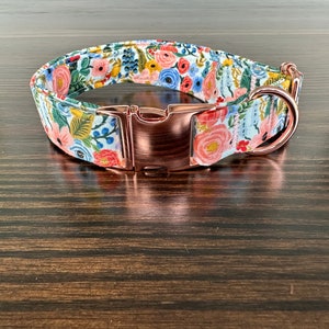 Rifle Paper Co. Dog Collar - Petit Blue Garden Party