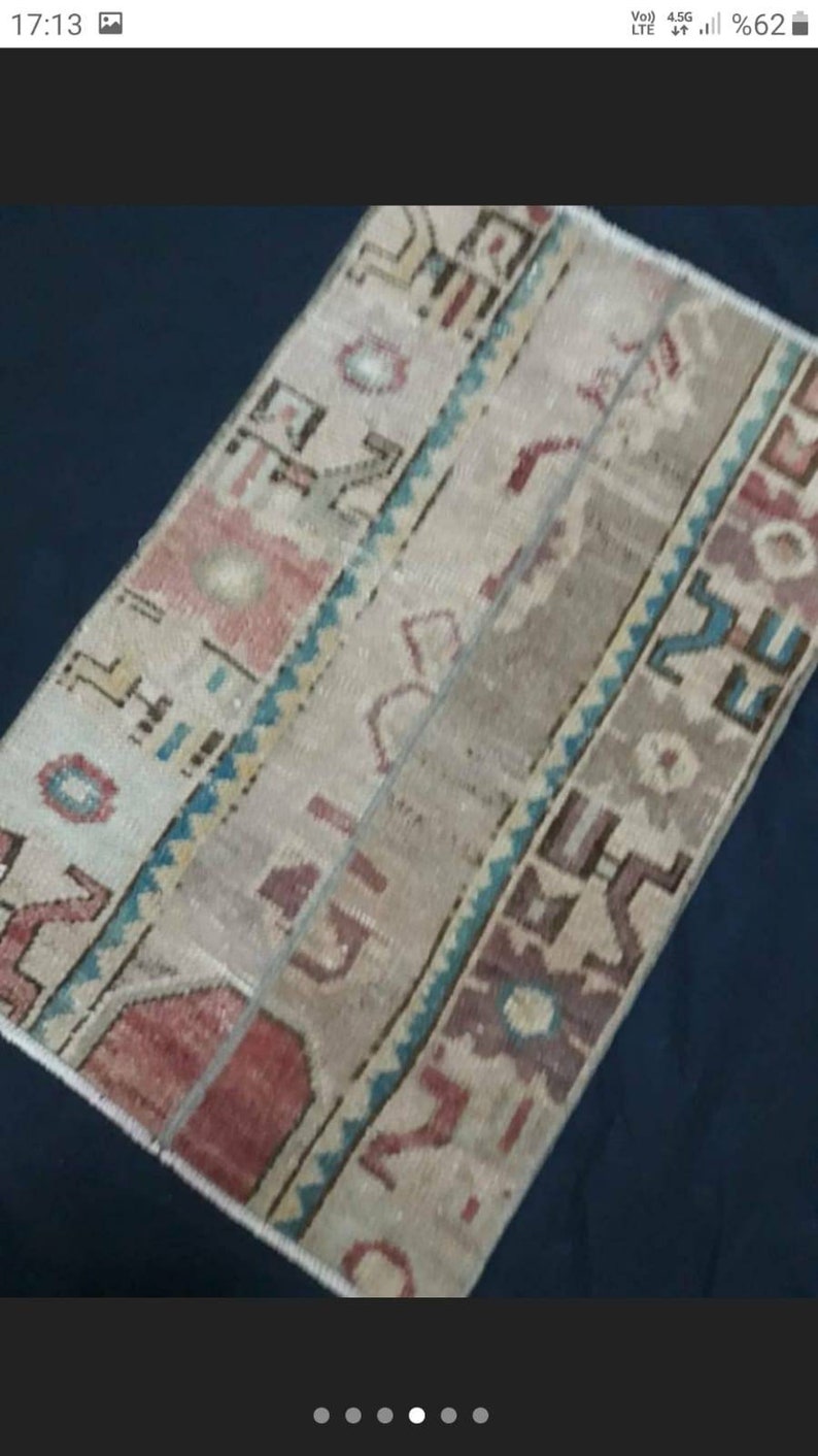 Doormat Entryway Rug Small Rug Turkey Handmade Vintage Small Rug Carpet Decorative Kitchen Small Size Runner Free Shipping Rugs 2.4 x 1.5 ft
