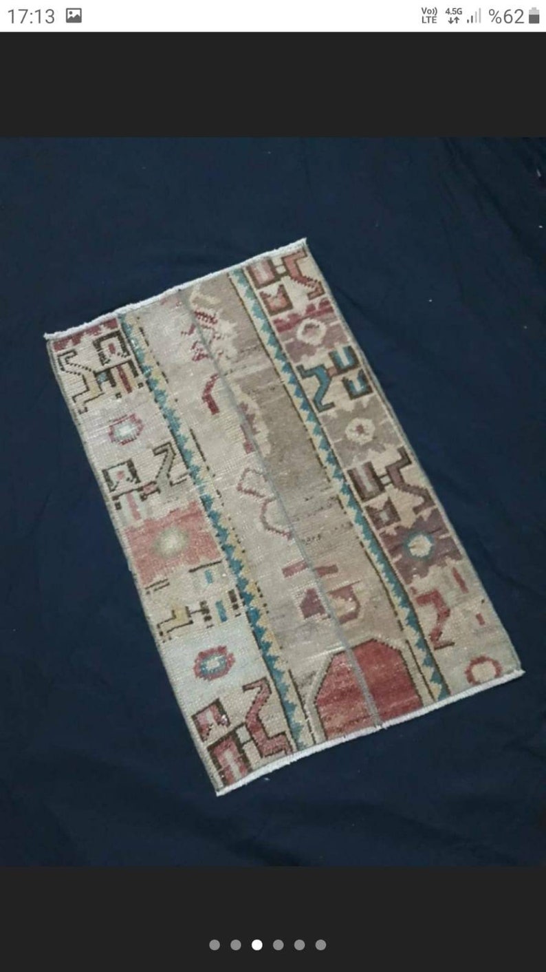 Doormat Entryway Rug Small Rug Turkey Handmade Vintage Small Rug Carpet Decorative Kitchen Small Size Runner Free Shipping Rugs 2.4 x 1.5 ft