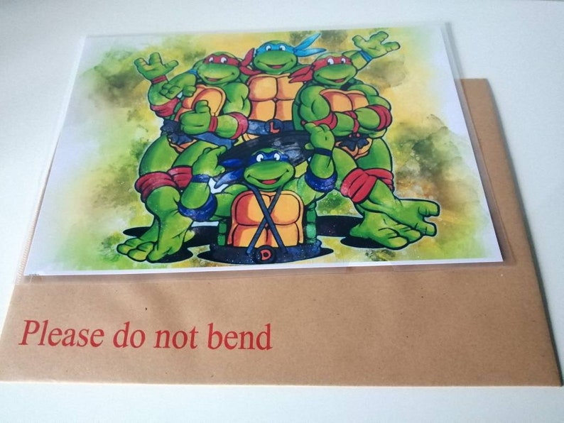 TMNT Art Print: Ninja Turtles A4 Glossy Photo Card - Etsy Australia