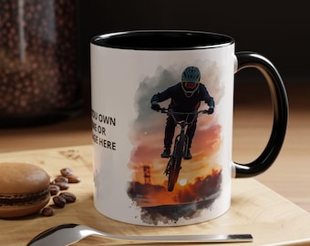 Tasse personnalisée de vélo de BMX | Tasse à café décorative de cyclisme 11 oz 15 oz