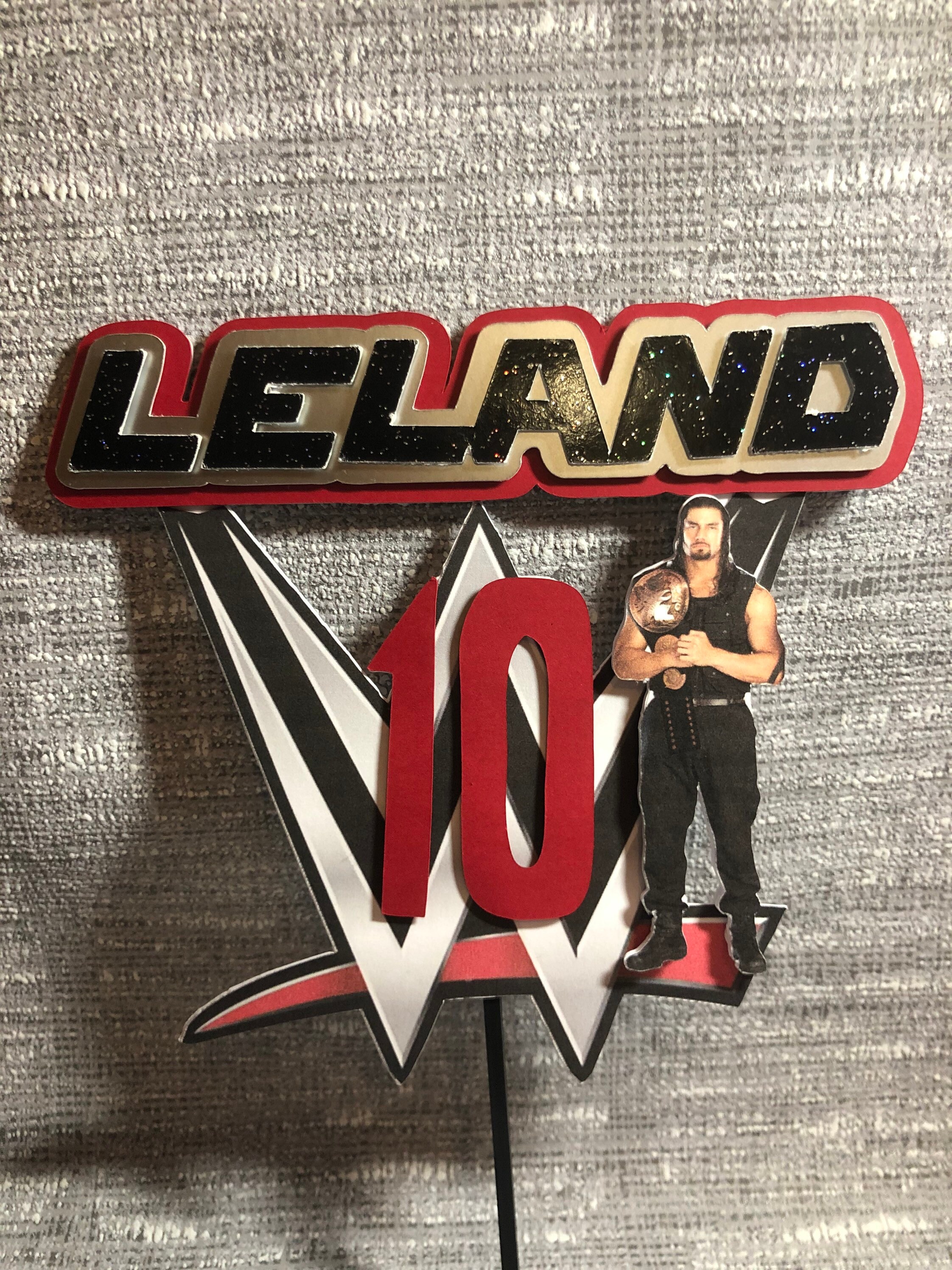 Wwe Inspired Personalised Cake Topper Wrestling Cake vrogue.co