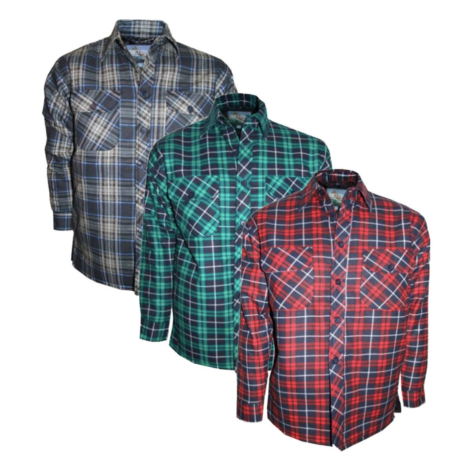 Eurostyle Men's Padded Work Shirts Quilted Cotton Lumberjack Shirt M ...