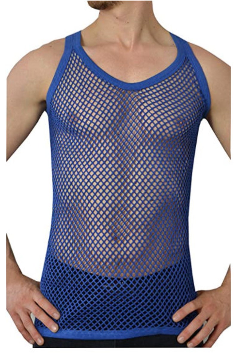 Men's Crystal Mesh Summer Lightweight Cotton String Vests - Etsy UK