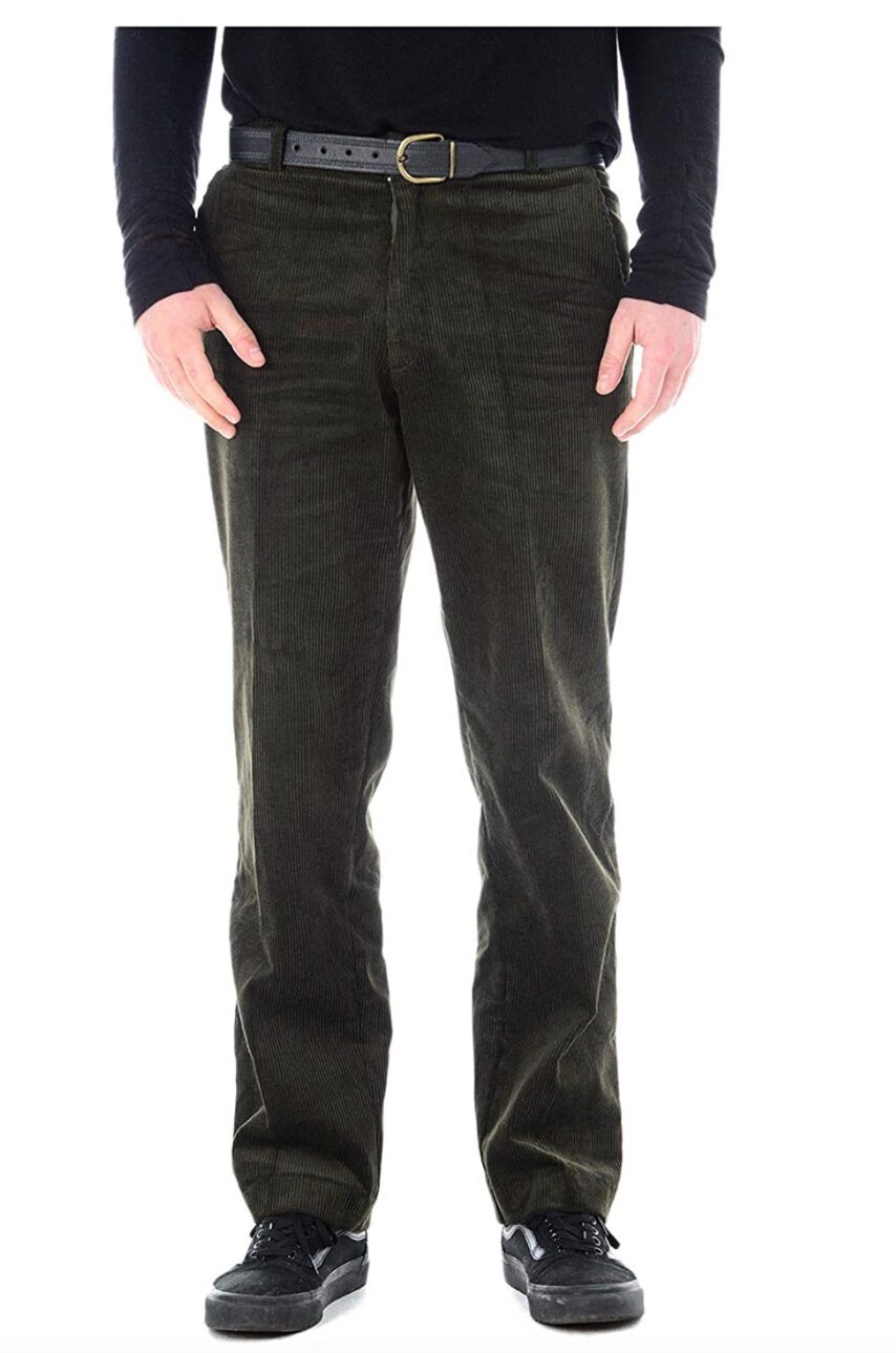 Men's Black Formal Corduroy Trousers | Etsy UK
