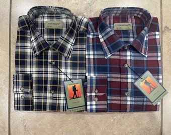 Tom Hagan Mens Lumberjack Check Brushed 100% Cotton Workshirt Work Shirt