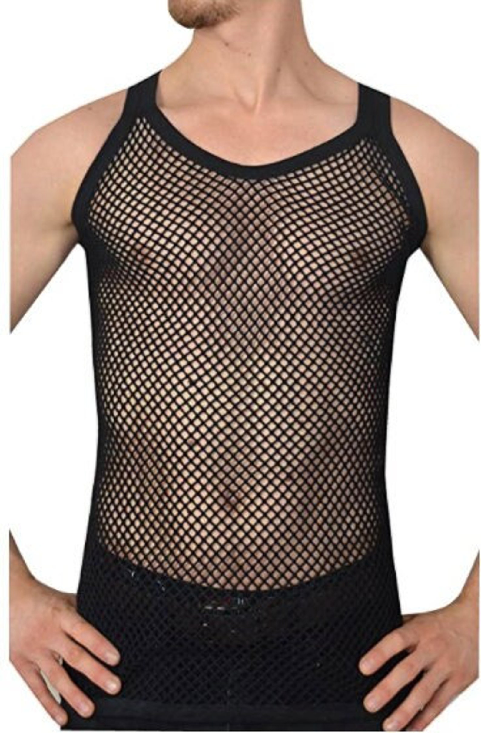 Men's Crystal Mesh Summer Lightweight Cotton String Vests Etsy UK