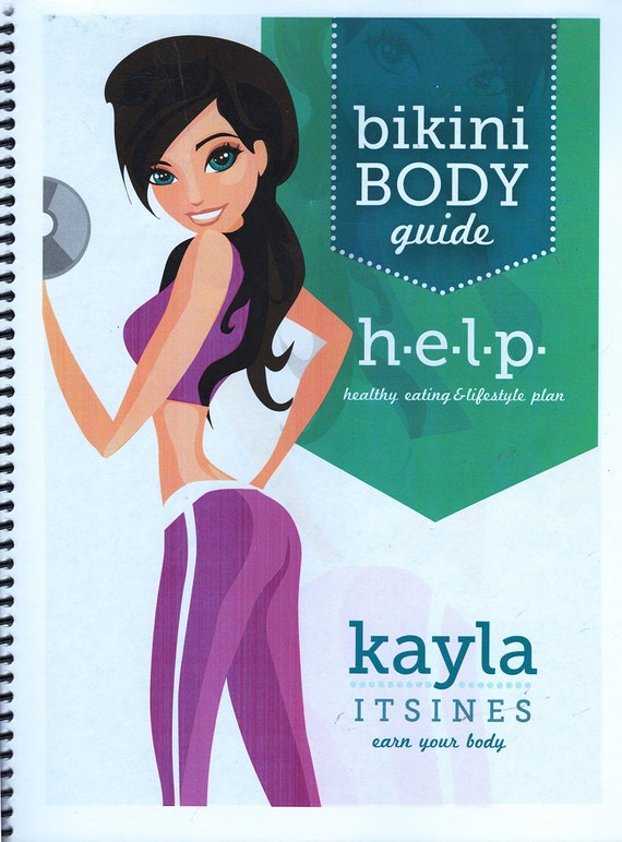 Kayla Itsines Bikini Body Guide BBG, Inc. Workouts 1.0 AND H.E.L.P  Nutritional Guide - Etsy