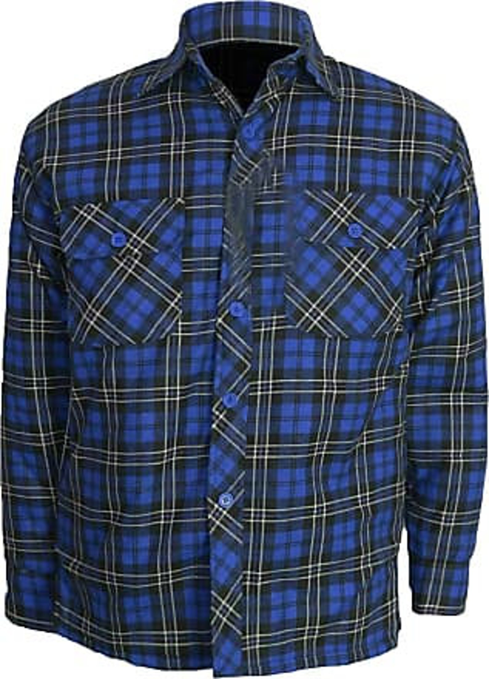 Eurostyle Men's Padded Work Shirts Quilted Cotton Lumberjack Shirt M