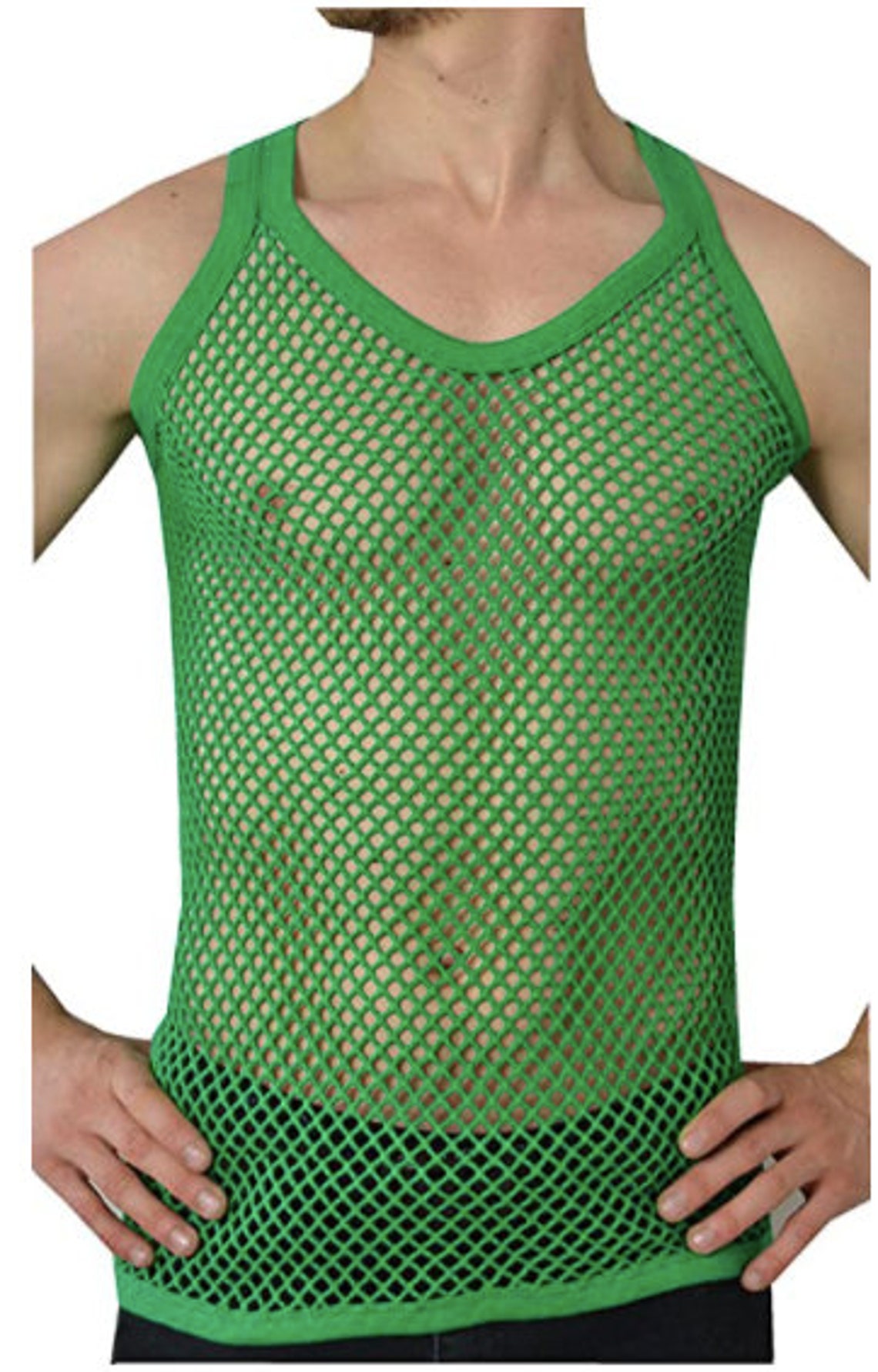 Men's Crystal Mesh Summer Lightweight Cotton String Vests Etsy UK