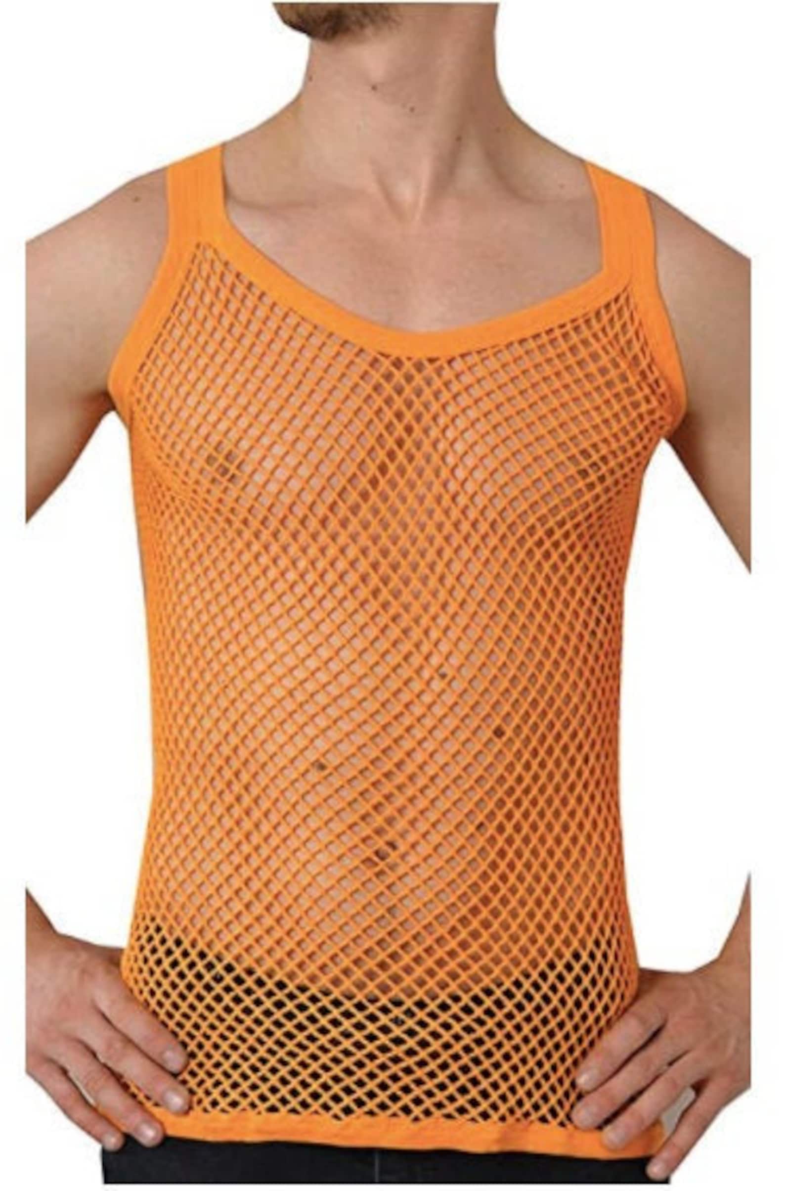 Men's Crystal Mesh Summer Lightweight Cotton String Vests Etsy UK