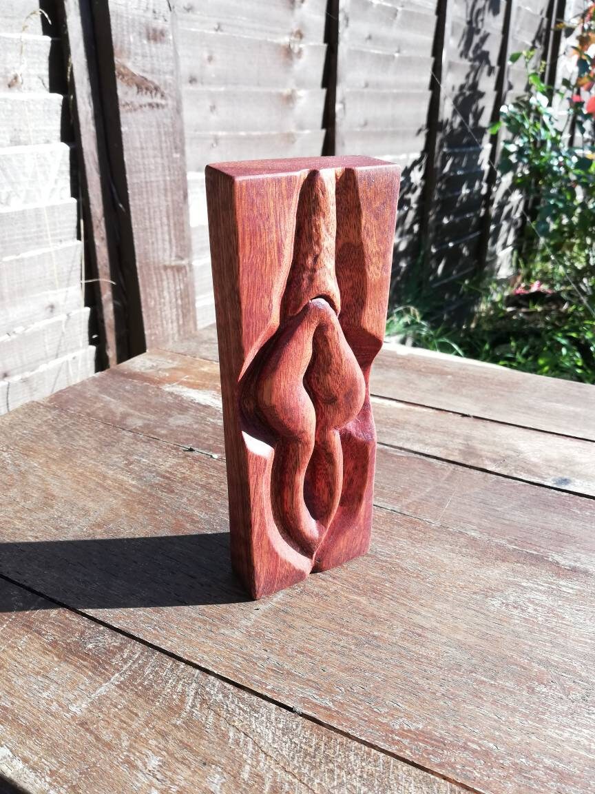 Mahogany Vulva Wall Hanging Sculpture Etsy