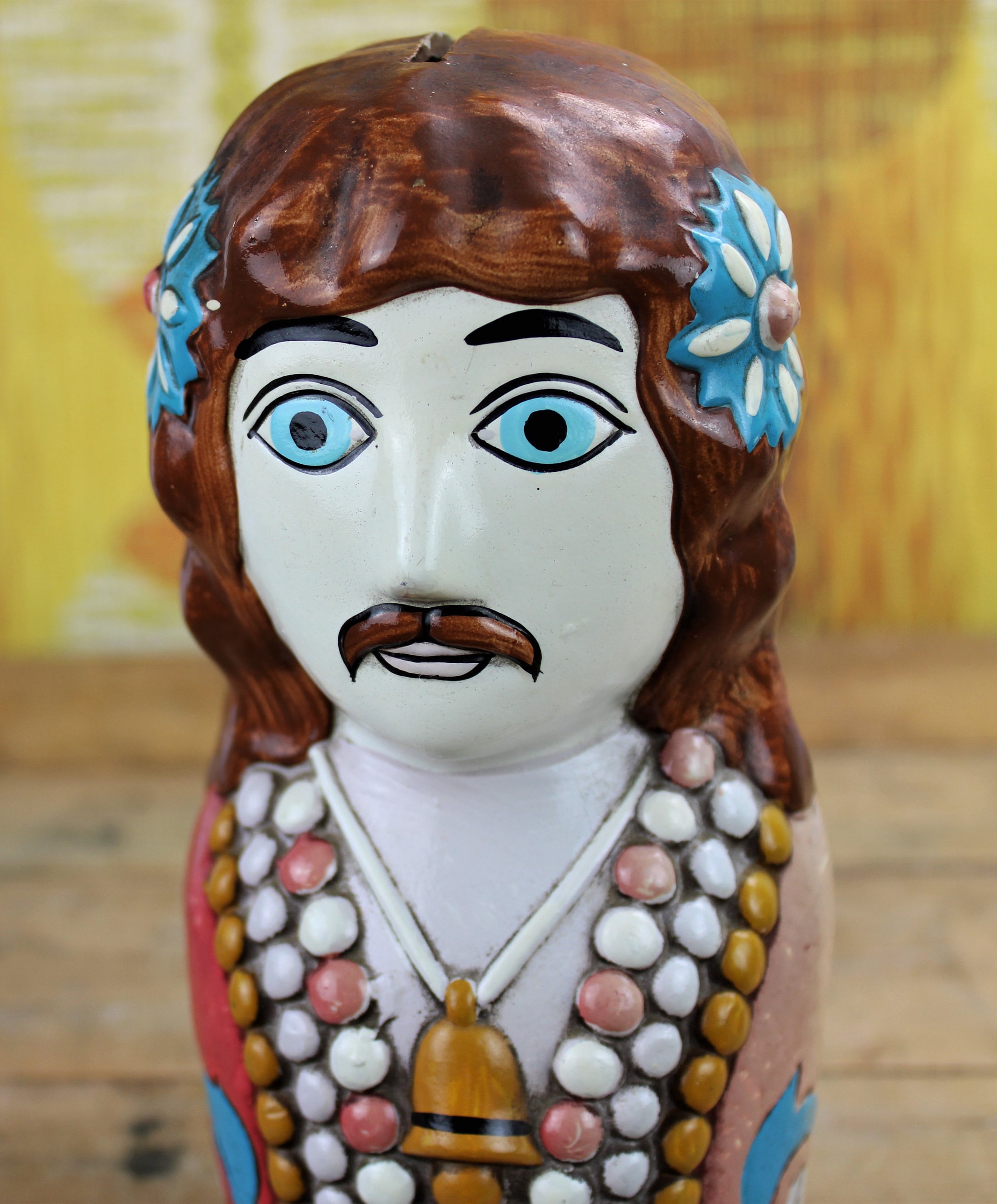 Mid Century Hippy Money Box, Papier Mache, George Harrison, Xlon, Japan, - Etsy UK Mid Century Hippy Money Box, Papier Mache, George Harrison, Xlon, Japan, - Etsy UK
