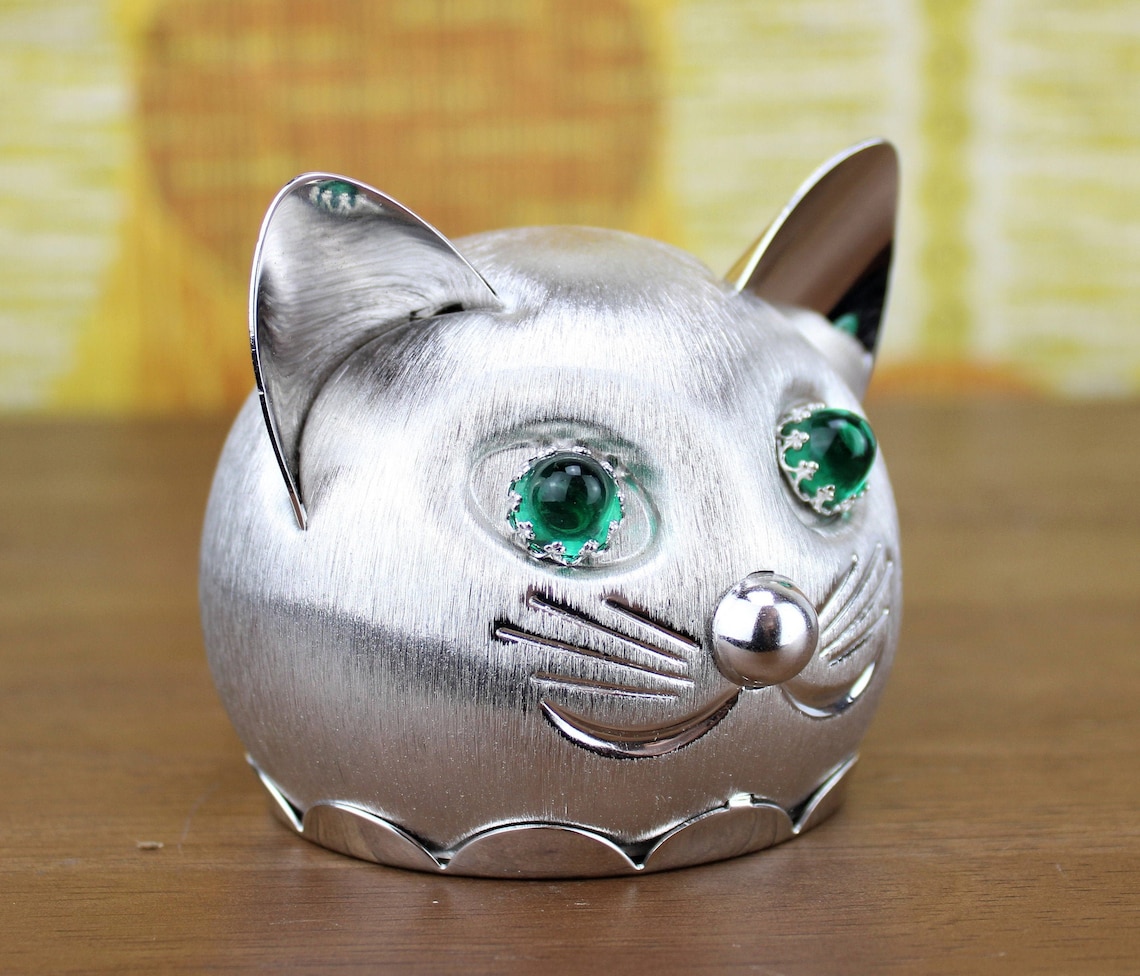 Mid Century Napier Cat Coin Bank Kitty Cat Etsy
