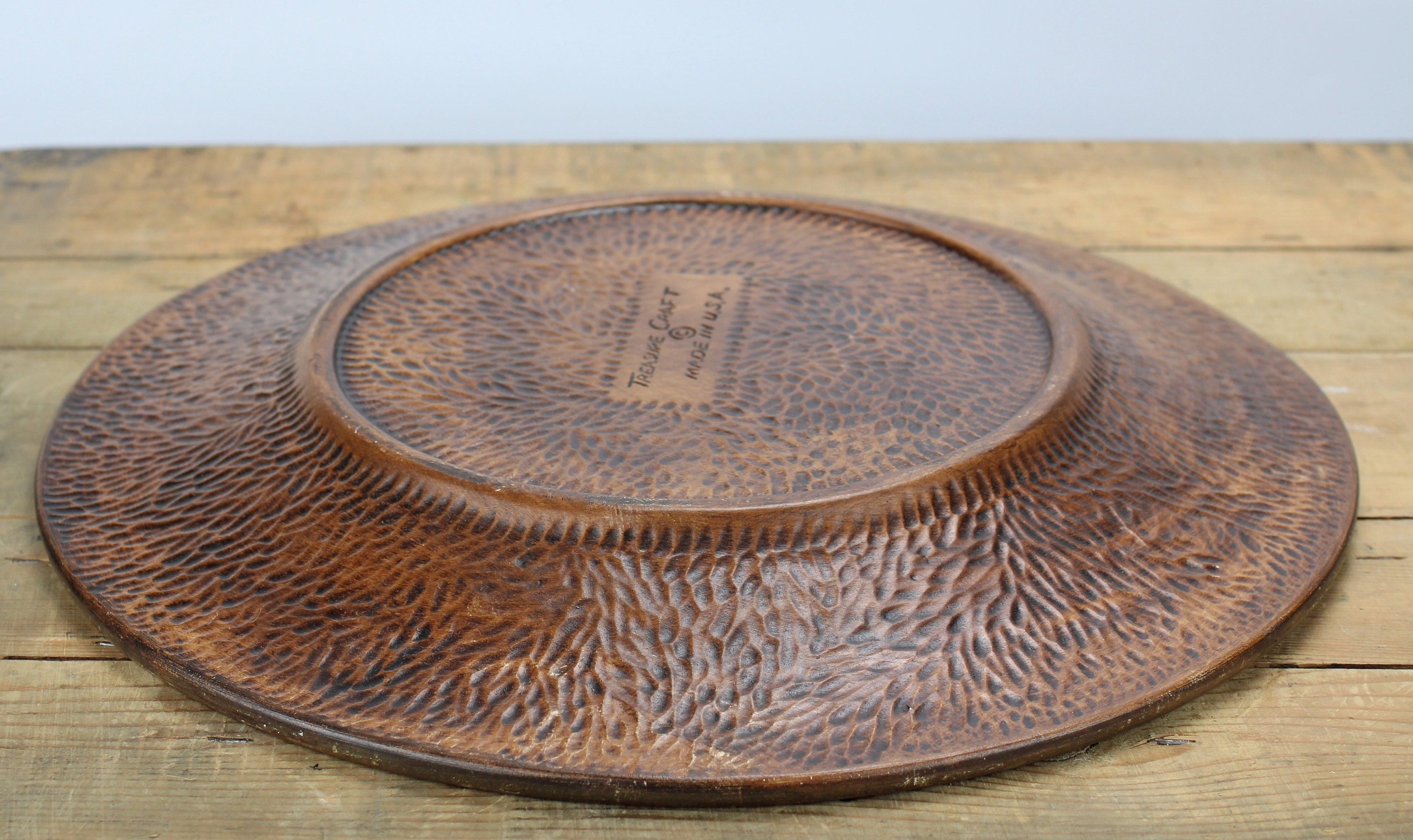 Mid Century Large Treasure Craft Pottery Las Vegas Plate Etsy